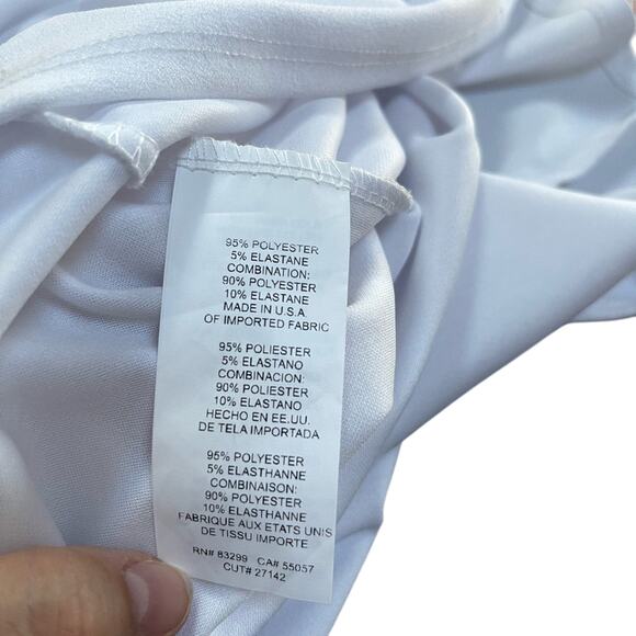 Bebe Y2K Mesh Bodycon Halter Mini Dress‎ – White (Small) NEW - Picture 8 of 12